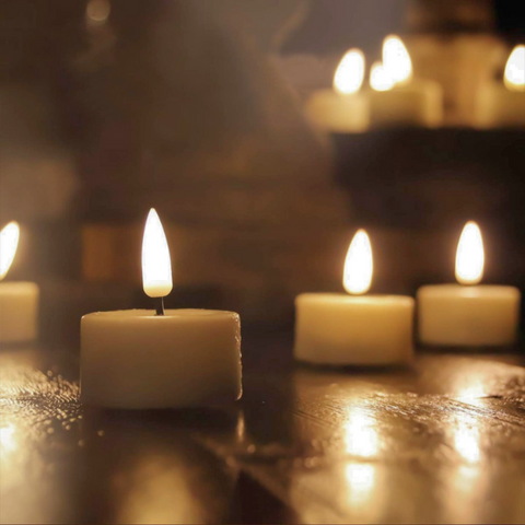 CH410 - FAUX TEA LIGHTS FOR VOTIVE HOLDERS : BATTERY RECYCLING PROGRAM