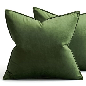 PIL301 - OLIVE GREEN VELVET PILLOW
