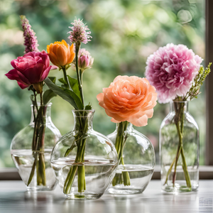 FF200 - FRESH FLOWERS + GLASS BUD VASE SERIES