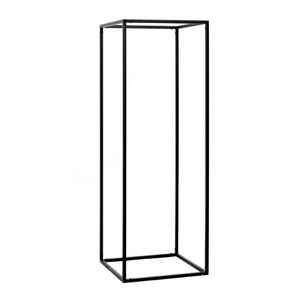 BLACK METAL 40" TALL SQUARE STAND