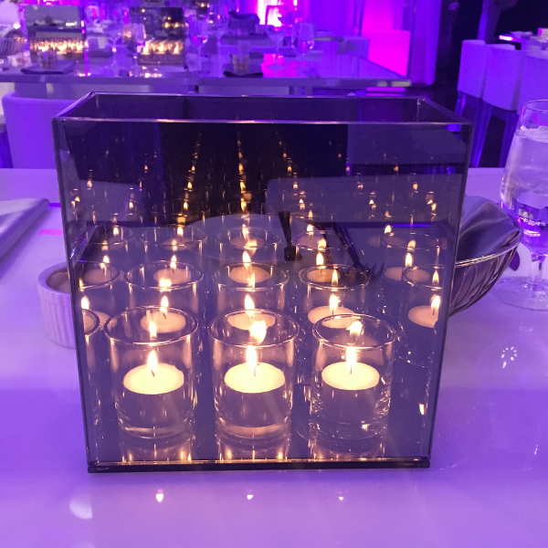 CH200 - CH202 SMOKE INFINITY MIRROR CANDLE HOLDERS