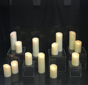 CH400 - CH402 : FAUX PILLAR CANDLES : BATTERY RECYCLING PROGRAM