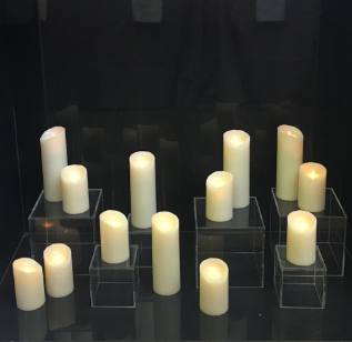 CH400 - CH402 : FAUX PILLAR CANDLES : BATTERY RECYCLING PROGRAM