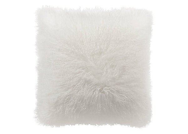 PIL006 - NATURAL WHITE  FAUX FUR PILLOW