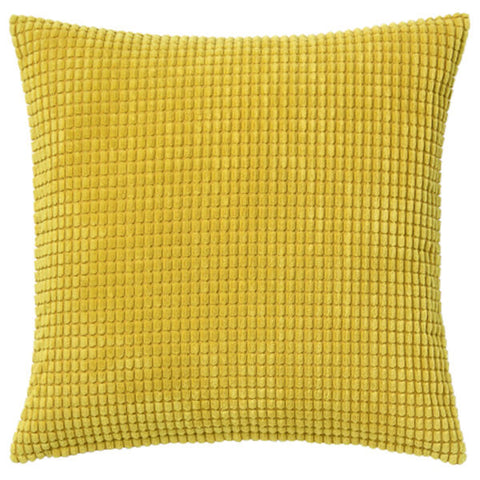 YELLOW WAFFLE PILLOW