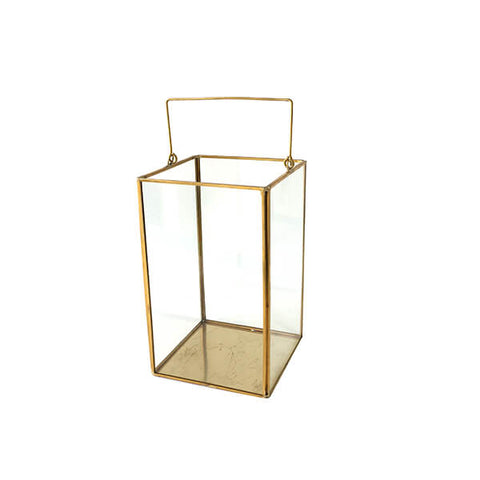 GOLD & GLASS GEOMETRIC SQUARE